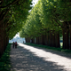 An elderly couple enjoy a walk at the Parc de l'observatoire in Meudon, near Paris, as warm and sunny weather continues in France